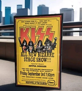 Kiss Destroyer Tour, gerahmtes Konzert Poster Cleveland Coliseum - Bild 1 von 2