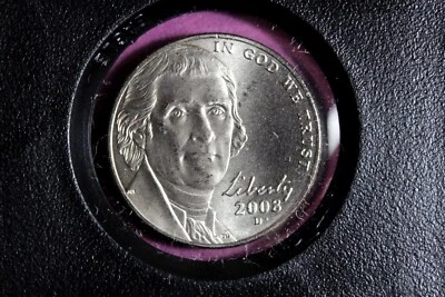 2008 D Satin Finish Jefferson Nickel #M21132 - Image 1 of 2