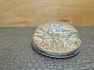 Avon Clear Lead Crystal Snowflake Dome Paperweight by Cristal - Picture 1 of 6