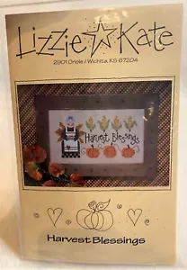 Lizzie Kate HARVEST BLESSINGS Cross Stitch Pattern #039 - Picture 1 of 3