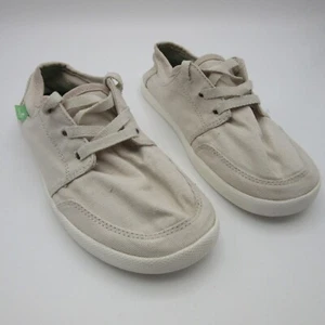 Sanuk Lil Vagabond Lace Twill Sneaker Youth 1 Natur Beige Freizeitschuhe - Bild 1 von 8