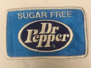 Patch Dr Pepper Senza Zucchero Nuovo Vintage Originale 3" x 5" - Foto 1 di 1