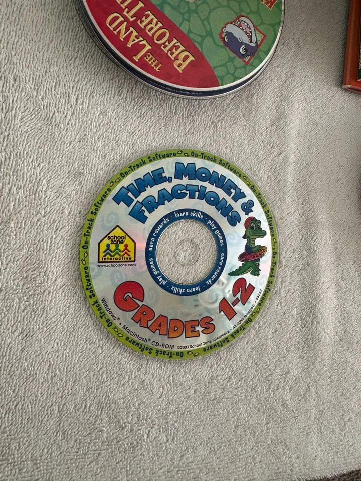 Time, Money & Fractions Grades 1-2 - On-Track Software 2003 Win/Mac - Image 1 of 1