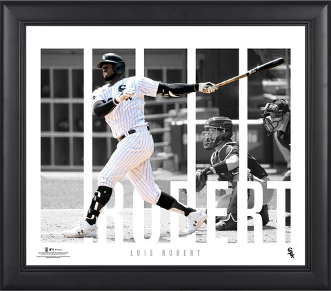 Luis Robert Chicago White Sox Framed 15'' x 17'' Player Panel Collage Cover