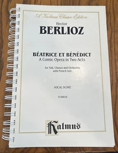 Béatrice Et Bénédict by Hector Berlioz Kalmus Score - Picture 1 of 5