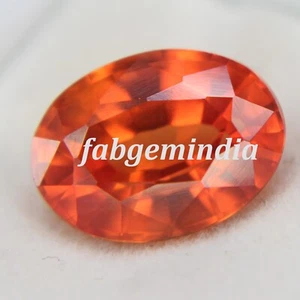 Piedras preciosas sueltas certificadas naranja fuego granate natural ovaladas mandarina de 6,30 quilates - Imagen 1 de 5