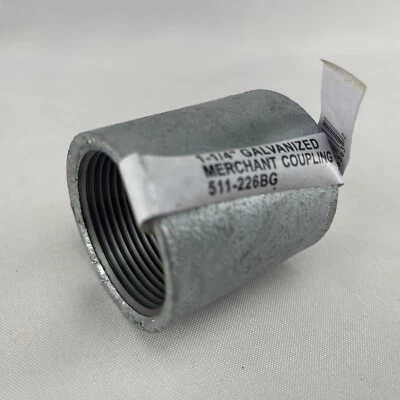 BK Products Pipe Fittings Galvanized Merchant Coupling 1-1/4 In 511-226BG - Image 1 of 3
