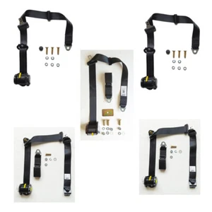 Complete Seat Belt Kit To Suit Holden Commodore VT 1986-05 Sedan Red Webbing - Picture 1 of 4