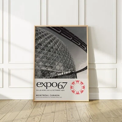 POSTER PRINT GANG Montreal International Expo 67 Exhibition Poster, USA Pavilion
