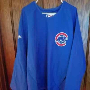 Vintage 1990's Chicago Cubs Majestic Pullover Windbreaker Sz XXL - Picture 1 of 7