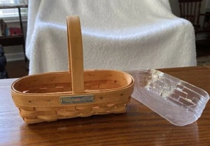 Longaberger Hostess Wertschätzung Korb mit Gedenktafel und Beschützer - Bild 1 von 7