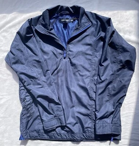 Vtg ๐ Polo Ralph Lauren Golf Blue Outdoors 1/4 Zip Jacket Men's Small Vented - Picture 1 of 6