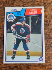 1983-84 O-PEE-CHEE NHL HOCKEY #393 THOMAS STEEN WINNIPEG JETS