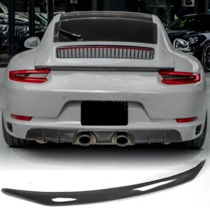 For Porsche 911 991 991.1 991.2 2012-19 REAL CARBON Rear Trunk Spoiler Boot Wing - Picture 1 of 16
