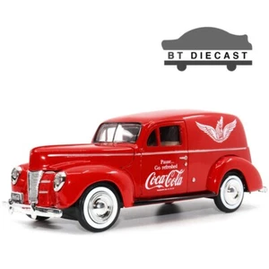 MOTOR CITY CLASSICS COCA COLA 1940 FORD DELIVERY VAN with COOLER 1/24 RED 424195 - Picture 1 of 6