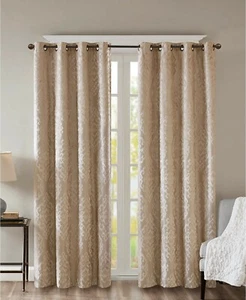 Sunsmart Mirage 50" X 95" Damask Total Blackout Curtain Panel T4103347 - Picture 1 of 7