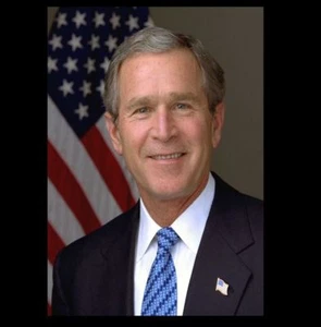 FOTO de retrato oficial de George W. Bush, impresión artística, Casa Blanca del presidente de Estados Unidos - Imagen 1 de 2