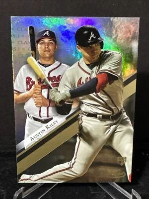 Austin Riley 2019 Topps Gold Label Class 1 Black Rookie RC #60 Braves H16 - Image 1 of 2