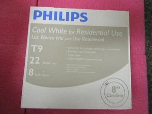 Qty (12) Philips Cool White T9 22W 8" Circline Lamp - Picture 1 of 12