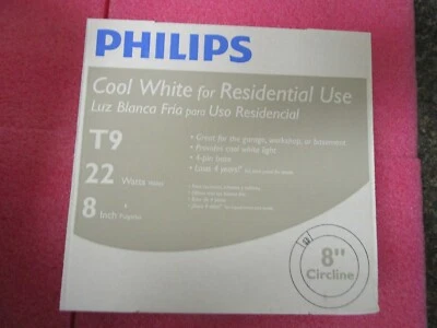 Qty (12) Philips Cool White T9 22W 8" Circline Lamp - Image 1 of 4