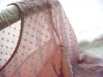 Blusa Charlotte Russe Semi Transparente Top Talla Mediana Mechonada Lunares Manga 3/4 Foto 1 de 4