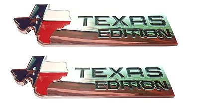2 Insignia emblema XL EDICIÓN TEXAS para puerta trasera universal StickOn Ford 150 250 350  Foto 1 de 4