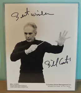 Bill Conti Hand Signed Photo - 8x10 Autograph Signature w/TopPix COA - Composer - Picture 1 of 5