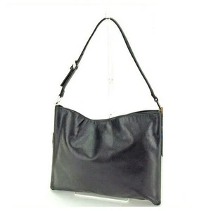 FENDI Shoulder Bag Purse Logo Plate Black Authentic - Picture 1 of 7