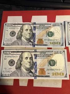 $100 Dollar Star Notes Lot Of 3 - Picture 1 of 4