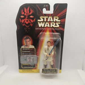 Vintage Star Wars Episode 1 Obi-Wan Kenobi Hasbro 1998 With CommTech Chip - Picture 1 of 3