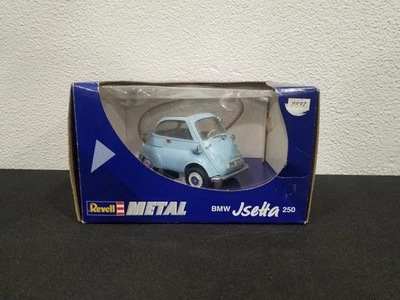 MIB REVELL METAL 8837 1/18 SCALE DIECAST BMW ISETTA 250 BUBBLE CAR BLUE 1990s - Image 1 of 4
