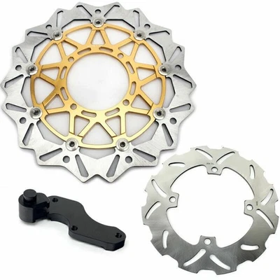 For Kawasaki KX250F 04 05 Oversize Brake Disc Rotors & Adapter KX125 KX250 03-05 - Image 1 of 4