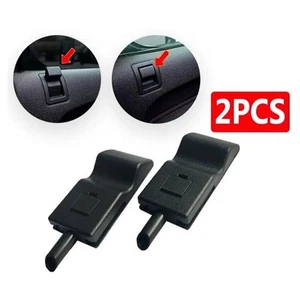 2Pcs Car Door Lock Knobs for Chevy Black ABS Plastic Convenient Installation - Picture 1 of 12