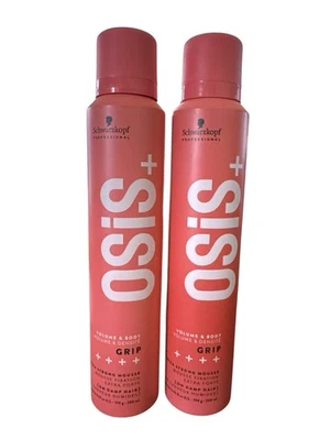 Schwarzkopf Osis+ Volume & Body Grip Mousse Extra Fuerte 6.76 Fl Oz Nuevo Paquete de 2 Foto 1 de 2