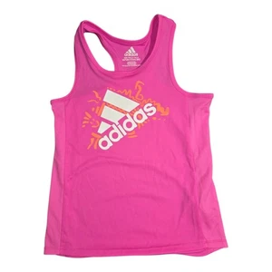Girl's Adidas Pink Active Wear Tank Top 100% Polyester Size 6X  - Picture 1 of 4