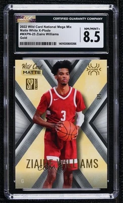 2022 Wild Card Matte SP Exclusive White/Gold 1/1 Ziaire Williams CGC 8.5 0uk1 - Image 1 of 3
