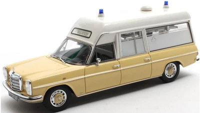 Matrix : Mercedes Benz V114 Ambulance Dedemsvaar White/Yellow 1969, 1:43, Resin. - Image 1 of 3