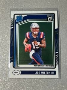 2024 Donruss Optic Joe Milton III Base Rated Rookie Patriots #255 RC - Bild 1 von 3