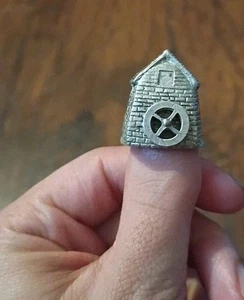 Rare 1980 made in England silver Thimble collectors club - The Watermill Vtg - Picture 1 of 7