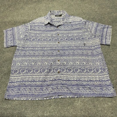 Винтажная мужская рубашка Patagonia Dreamtime Tradewinds с коротким рукавом на пуговицах Португалия размер XL - Изображение 1 из 4