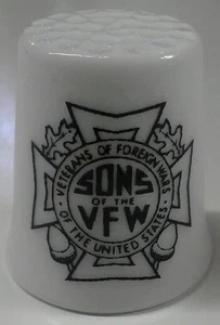 Super schöner Sons of the VFW Sammlerstück Porzellan Fingerhut - Bild 1 von 1
