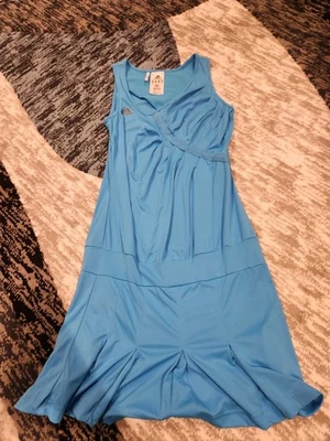 Girls Small (S) Adidas Clima365 Tennis Dress - Blue - Worn By Ana Ivanovic  - Image 1 of 4