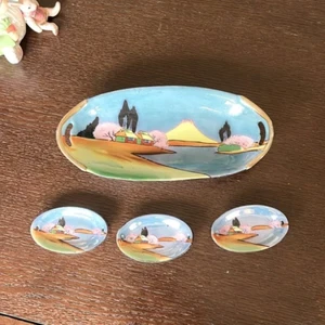Japanisches handbemaltes 4 teiliges Sushi Hord’oeuvre Set Vintage - Bild 1 von 6