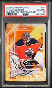 2020-21 UD MVP COLORS AND CONTOURS STUART SKINNER /250 PSA 10 POP 5 - Picture 1 of 2