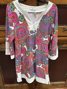 JUDE CONNALLY Dress Size M 3/4 Sleeve Side Slit - Picture 1 of 6