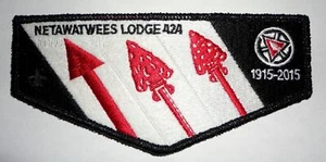 Netawatwees Lodge 424 2015 NOAC Centennial OA Flap - Muskingum Valley Council - Imagen 1 de 1