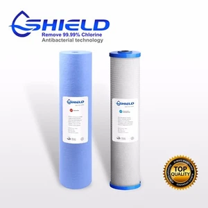 20" x 4.5" Whole House Big Blue Water Filter Cartridges Antibacterial Pack - Picture 1 of 3