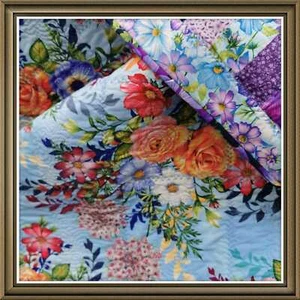 Patchwork - Decke - Quilt - Bild 1 von 12