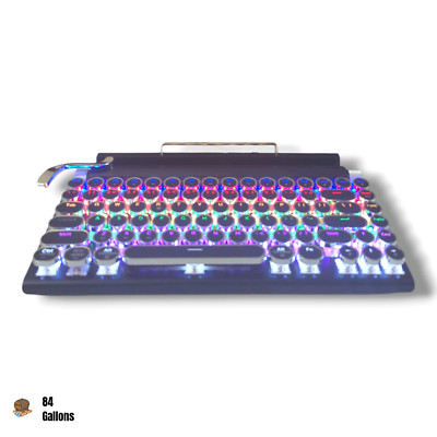 7KEYS Wireless Retro Typewriter Keyboard with...