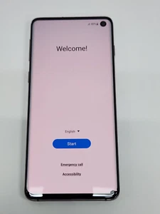DEFECTIVE - Samsung Galaxy S10 - Black - 128 GB - GSM Unlocked - 7650 - Picture 1 of 5